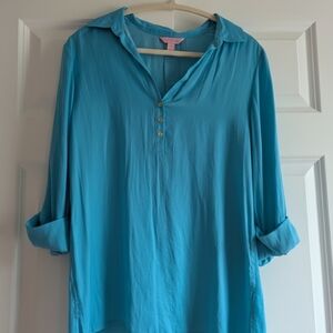 Lilly Pulitzer Turquoise Blouse